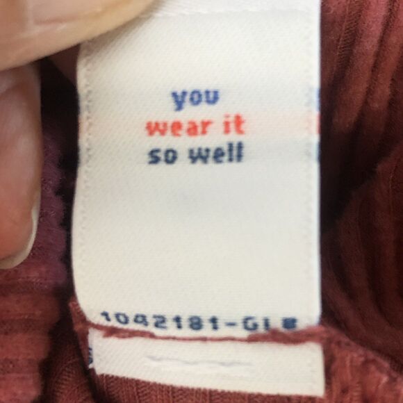 Old Navy Juniors Plush Tee Ribbed Long Sleeve Turtleneck MauveRose Medium NWT - Picture 4 of 16